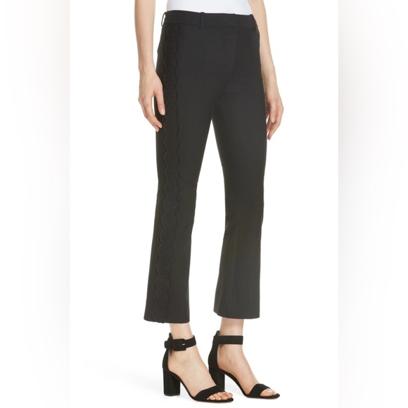 10 Crosby Derek Lam Embrodiery Detail Pants Womens Size 8 NWT - Picture 3 of 7